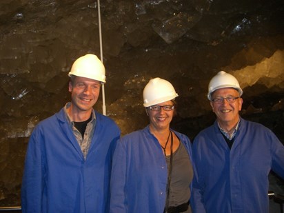Peter Vader, Jan Dekker en Matty Dekker bezoeken een kalimijn in Duitsland.