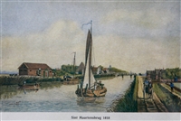 Graanloods D’Jager van Jochem Blaauboer in 1818 in St Maartensbrug